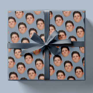 Papper omslagning av ansikte eller Pet Photo Dusty Presentpapper
