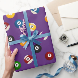 Papper omslagning av biljard mönster i tidvatten presentpapper