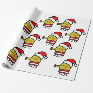 papper omslagning av doodle hoppchristmas presentpapper