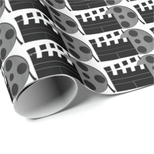 Papper omslagning av filmrulle mönster presentpapper
