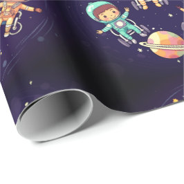 Papper omslagning av Galactic Hjul Presentpapper