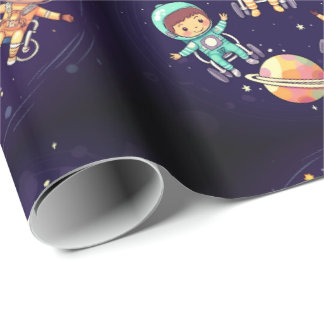 Papper omslagning av Galactic Hjul Presentpapper