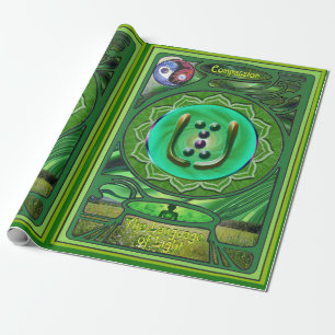 Papper omslagning av Heart Chakra Compassion Presentpapper