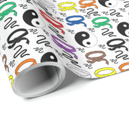 Papper omslagning av martialkonst presentpapper