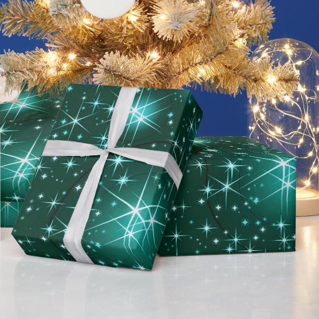 papper omslagning av mönster från christmas Star Presentpapper (Helgdagar)
