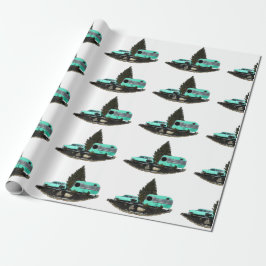 Papper omslagning av omslagskorgen för Retro Campi Presentpapper