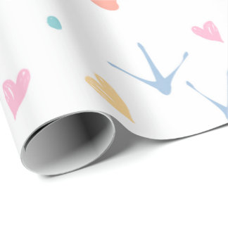 Papper omslagning av Pastel Animal Tass Presentpapper