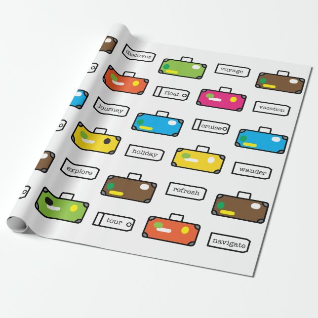 Papper omslagning av resetema presentpapper (Utrullad)