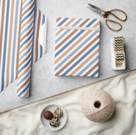 Papper omslagning av Retro Chic diagonal Rand Presentpapper