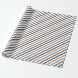 Papper omslagning av Retro Chic diagonal Rand Presentpapper