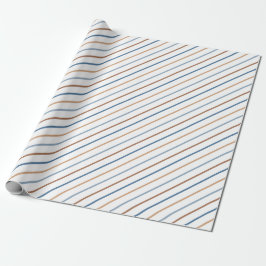 Papper omslagning av Retro Diagonal Rand Presentpapper