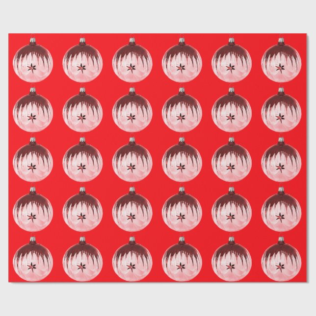 Papper omslagning av röd och Rosa Presentpapper (Platt)