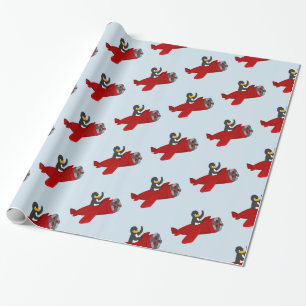 Papper omslutning av flytande tecknad presentpapper