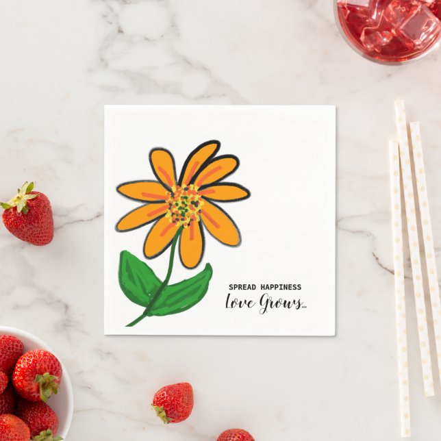 Papper orange för blomsterspridning pappersservett (Insitu)