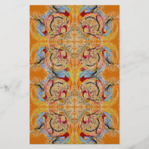 Papper Orange för Fantasy Abstrakt Scrapbook Craft