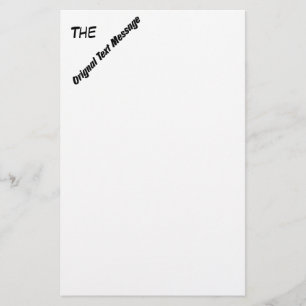 Papper - Originaltextmeddelande (vitt)