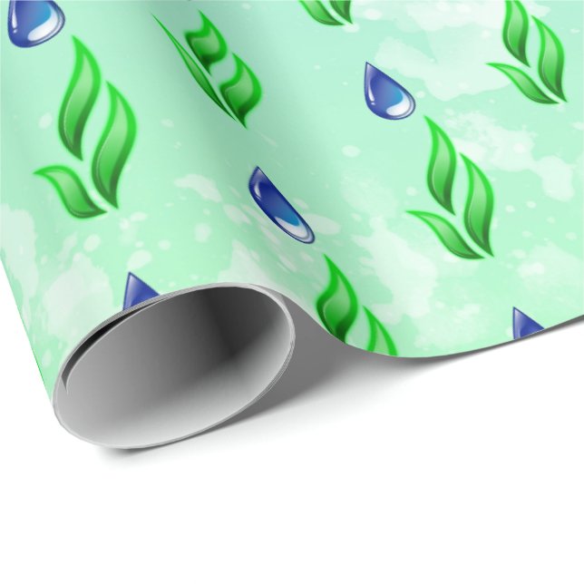 Papper på Jorden Dag Wrapping Presentpapper (Rullad Hörn)
