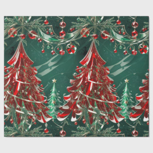Papper påfyllning av kristalljulscen presentpapper