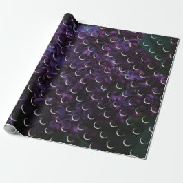 Papper påfyllning av Mystical Lilac Crescent Måne Presentpapper