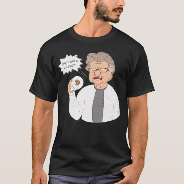 Papper Papper för tryckt Arg, farmaceutisk toalett T Shirt (Framsida)