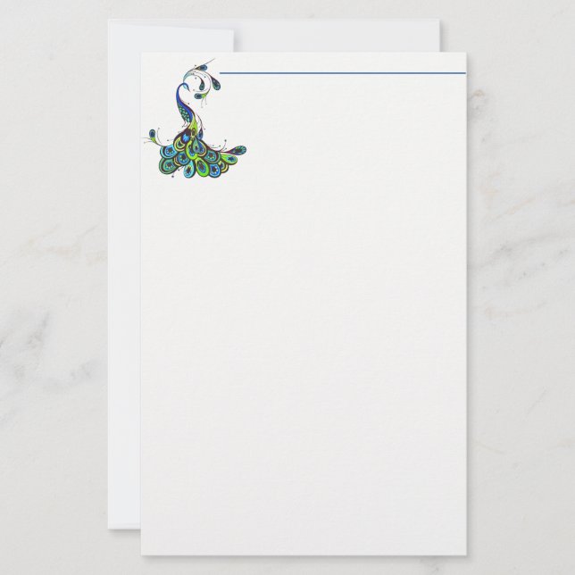 Papper-peacock-stall Brevpapper (Framsida)