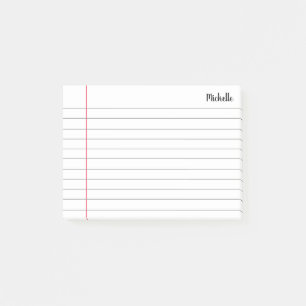 Papper personlig för bärbar skoldator post-it block