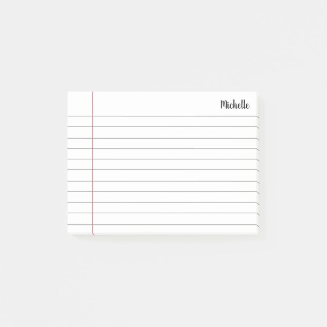 Papper personlig för bärbar skoldator post-it block (Framsida)