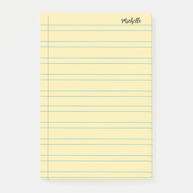 Papper personlig för bärbar skoldator post-it block (Framsida)