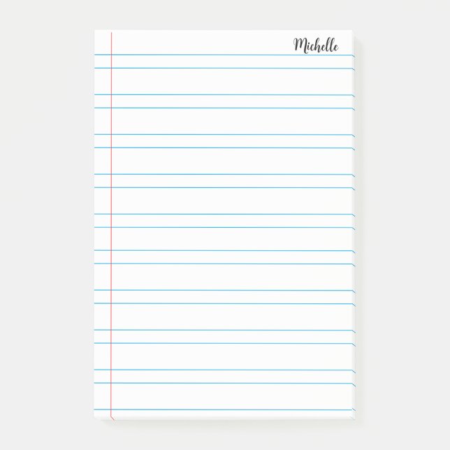Papper personlig för bärbar skoldator post-it block (Framsida)