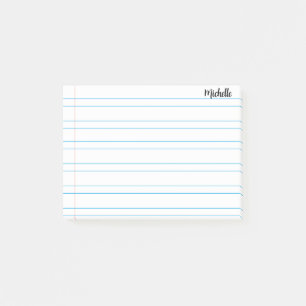 Papper personlig för bärbar skoldator post-it block