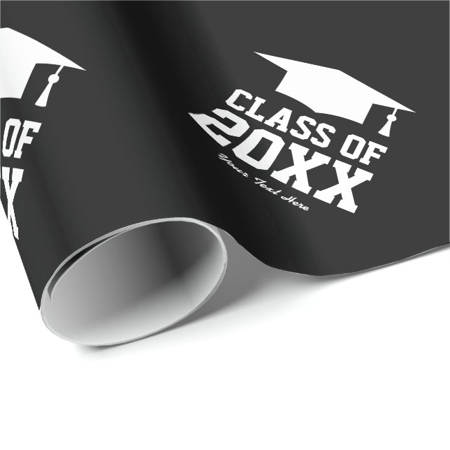 Papper personlig för studentfest presentpapper (Rullad Hörn)