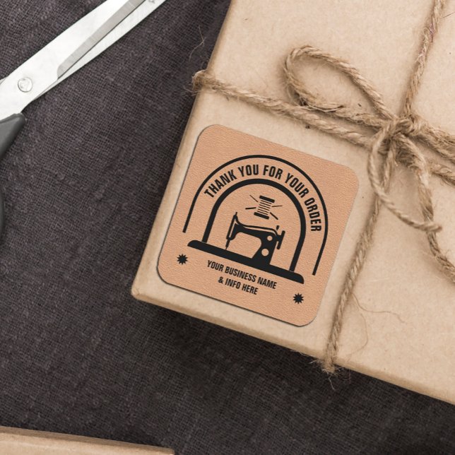 Papper personlig fyrkantigt klistermärke (#zazzlemade #craftpaper #sewingsticker #tailorsticker )