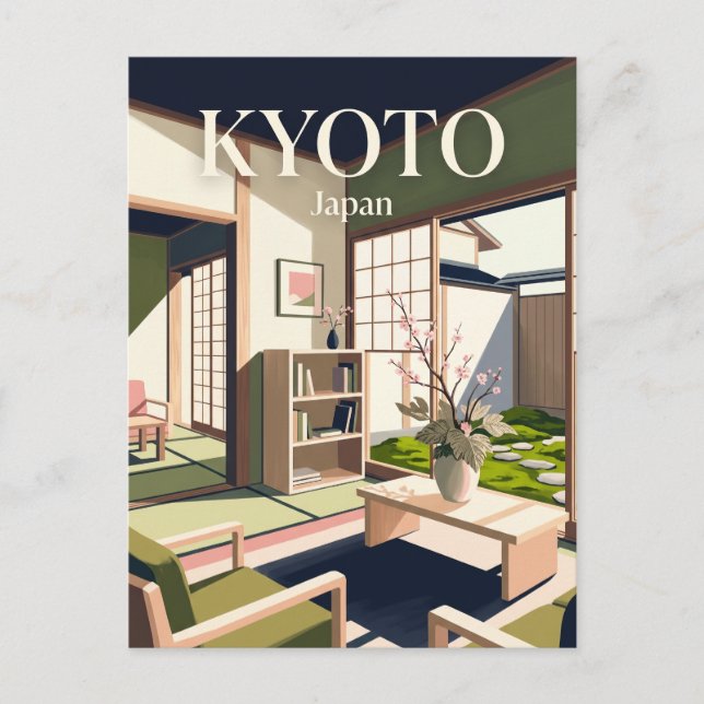 Papper & Petal Café Japan Vykort (Framsida)