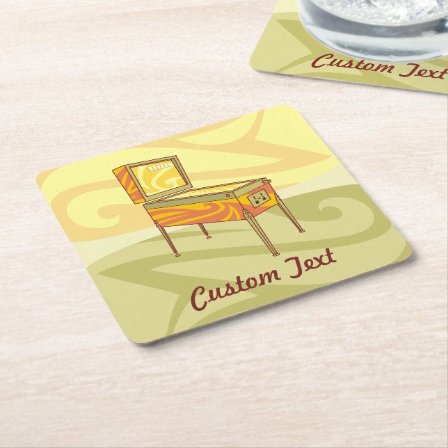 Papper Pinball maskin-underlägg Underlägg Papper Kvadrat (Vinklad)