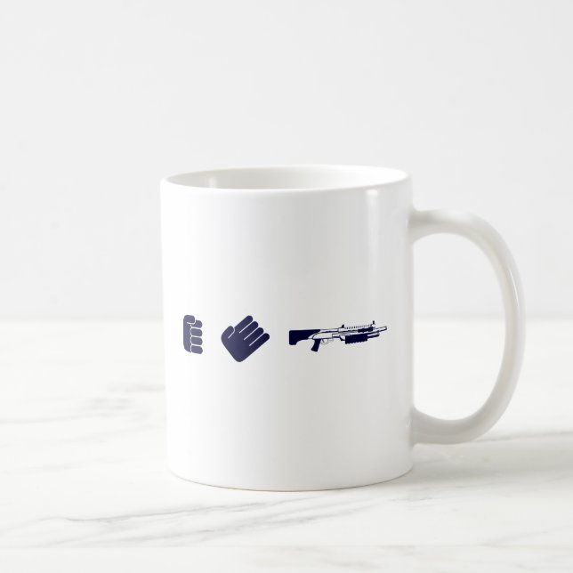 Papper pistol för sten kaffemugg (Höger)