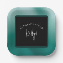 Papper plastplatta för fuktig Grönt