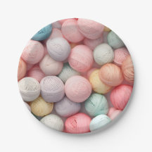 Papper plåt av garn Boll Craft Party Tea Party