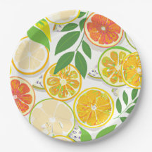 Papper plåt - Boho Citrus Slices