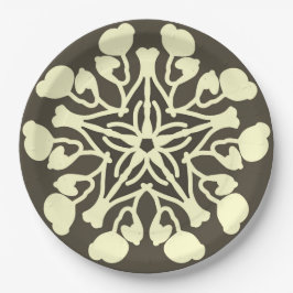 Papper plåt, ett klassiskt blommönster för elegant