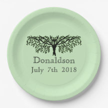 Papper plåt - Familjeåterförening i Träd