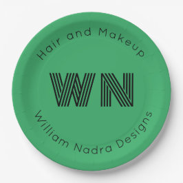 papper plåt för grönt av  för logotyp i monogram b