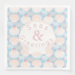 Papper plåt för kustblått julblått pappersservett