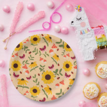 Papper plåt för solros