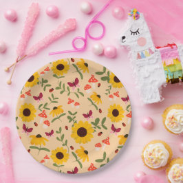 Papper plåt för solros