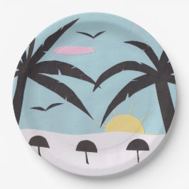 Papper plåt med strålningsscen