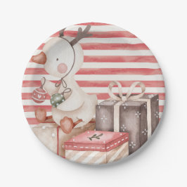 Papper plåt med vattenfärg Anka