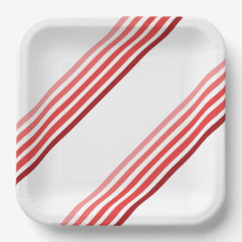 Papper plåt - skuggor av Röda diagonala Rand