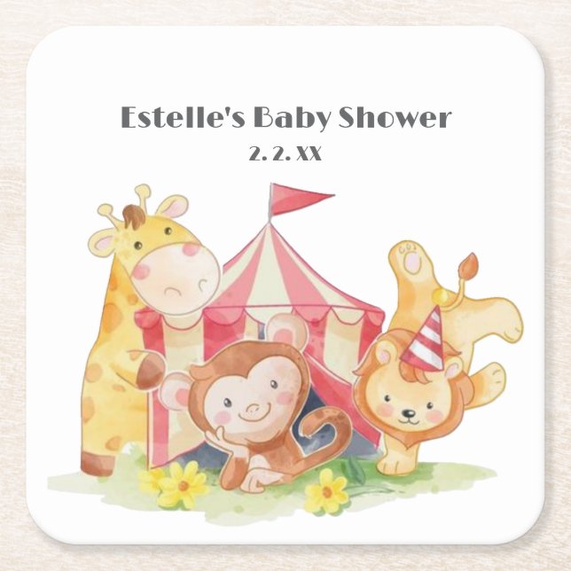 Papper plåt underlägg papper kvadrat (Framsidan)