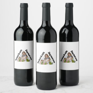 Papper plåt vinflaska etikett