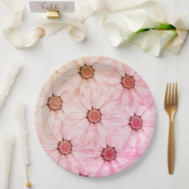 Papper Plate blommigt bröllop/dusch